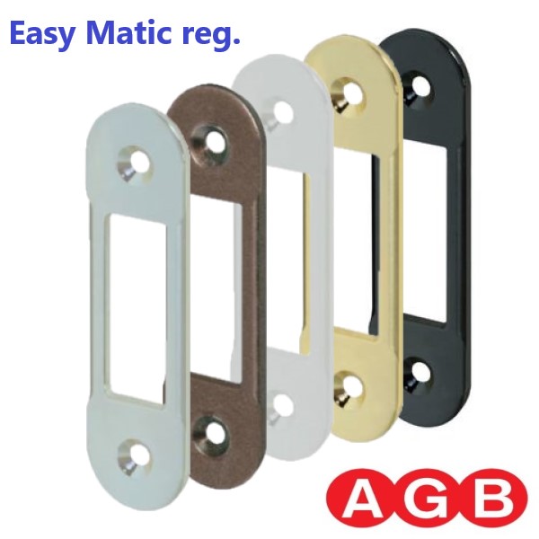 Incontro AGB Reversibile Easy-Matic Regolabile 22x82x2,2 mm, Bordo Tondo.