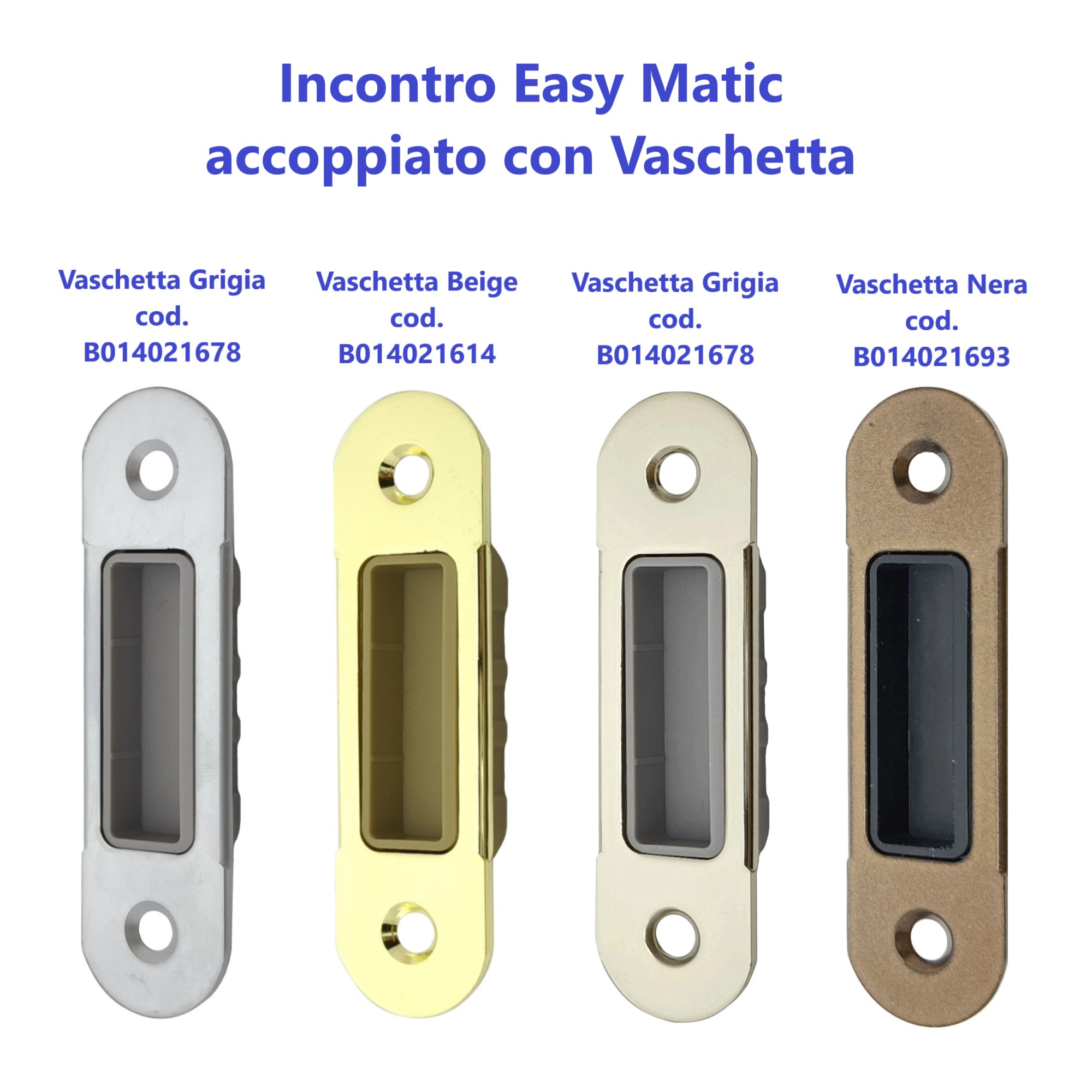 Incontro AGB Reversibile Easy-Matic Regolabile 22x82x2,2 mm, Bordo Tondo. - immagine 3