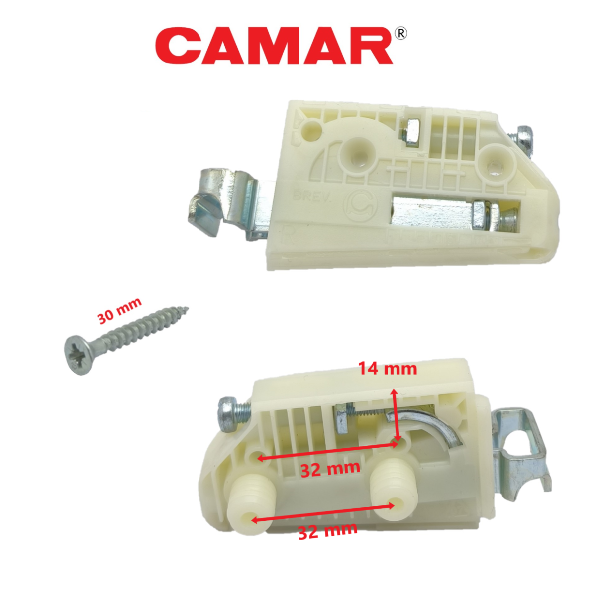 Reggi Pensile (Attaccaglie) CAMAR, serie 806, con Placchetta di Copertura. - immagine 5